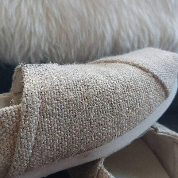 TOMS Alpargata Shoes Woven Tan size 10 - Picture 5 of 8